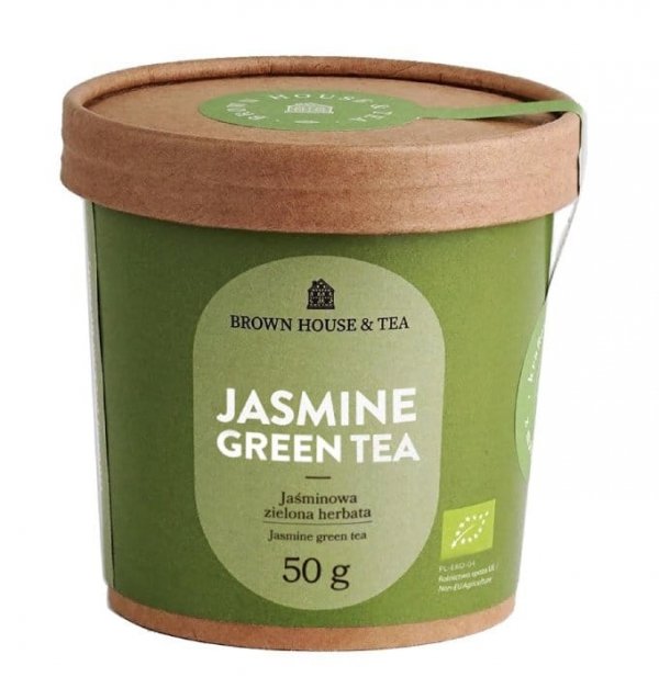 Jasmine Tea, Zielona Herbata Jaśminowa, kraftowa, Brown House & Tea