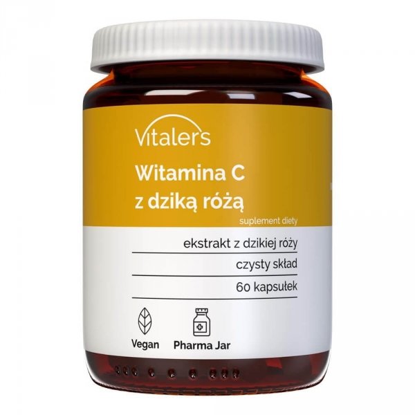 Witamina C z dziką różą 1000 mg, Vitaler's, 60 kapsułek