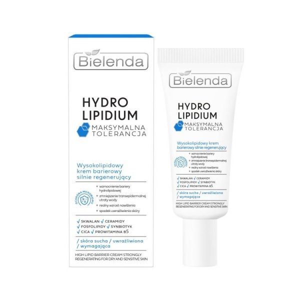 BIELENDA HYDRO LIPIDUM Wysokolipidowy Krem barierowy silnie regenerujący - skóra sucha 50ml