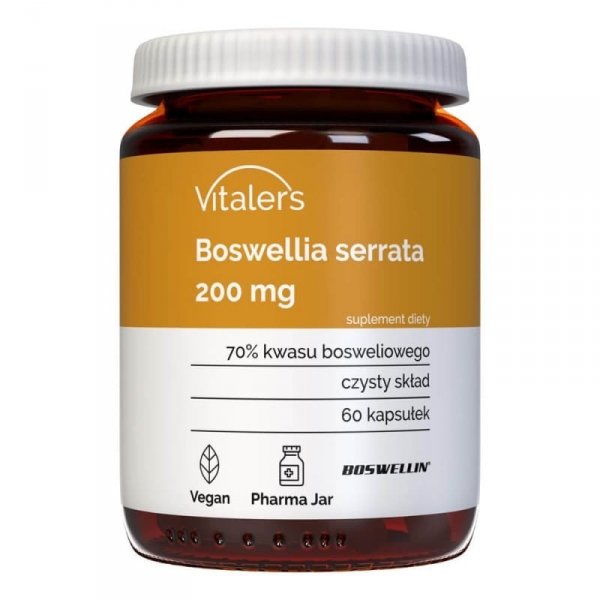 Boswellia Serrata (Kadzidłowiec indyjski) 200 mg, Vitaler's, 60 kapsułek