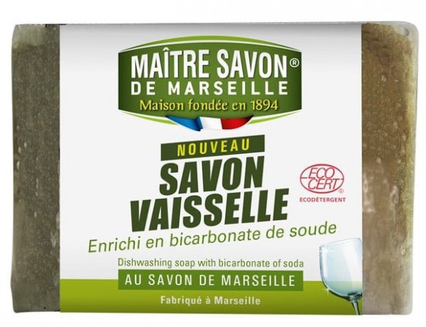 Mydło do mycia naczyń z Mydłem Marsylskim i Sodą Oczyszczoną, Maitre Savon de Marseille, 200 g