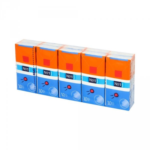 BELLA Chusteczki higieniczne 3 warstwowe (10 x 10 sztuk)