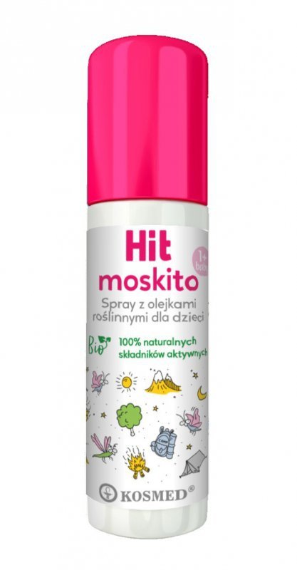 Kosmed Hit Kids Spray odstraszający na komary,kleszcze i meszki dla dzieci 100ml