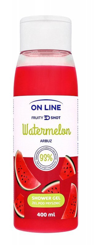 On Line Fruity Shot Żel pod prysznic Watermelon (Arbuz) 400ml