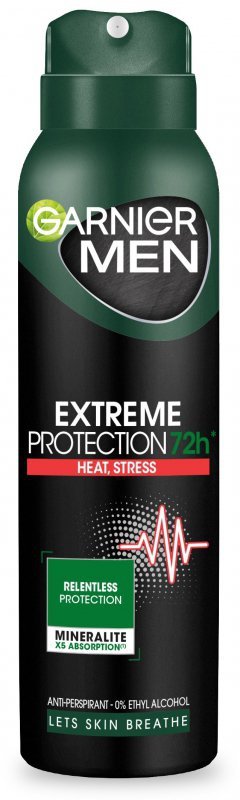 GARNIER Men Dezodorant spray Extreme Protection 72h - Heat,Stress  150 ml
