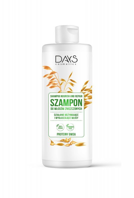 DAYS COSMETICS Szampon do włosów z proteinami owsa