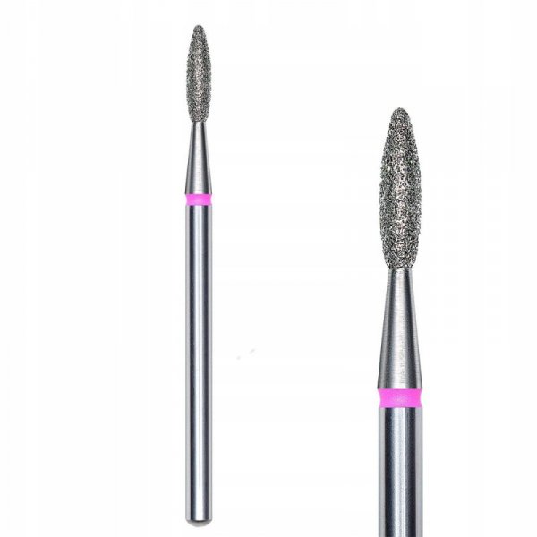 STALEKS Frez diamentowy do paznokci - płomyk 2,1/8mm FA10R021/8 czerwony