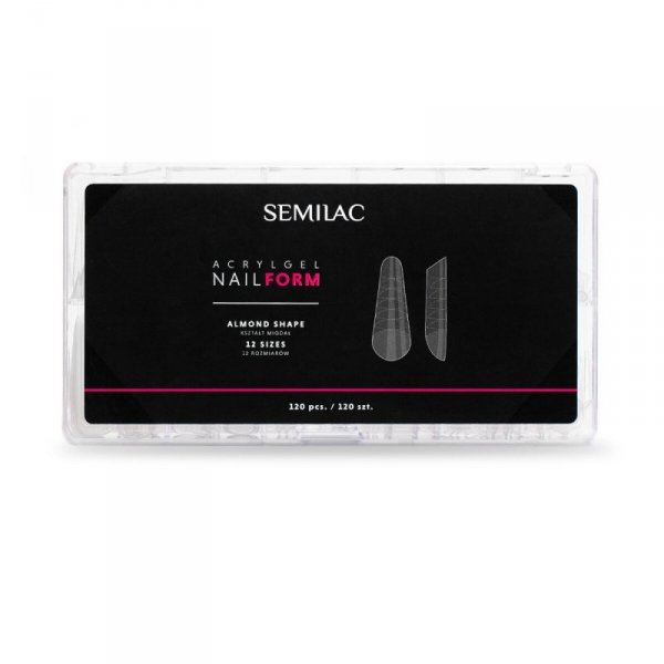SEMILAC Acrylgel Nail Form Almond Formy do akrylożelu 120 szt.