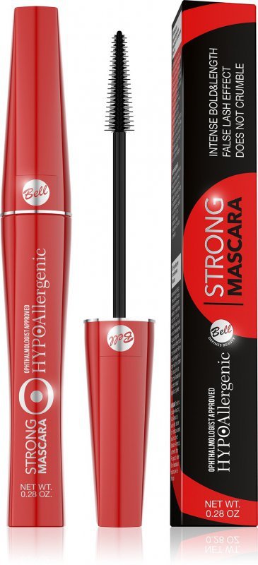 Bell Hypoallergenic Tusz intensywnie podkreślający rzęsy Strong czarny  9g