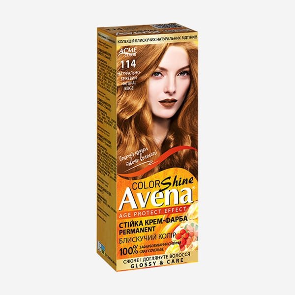 Farba do włosów w kremie Avena Color - 114 Naturalny beż