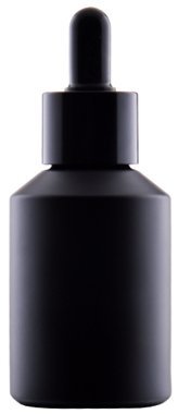 Butelka Szklana Czarna z Pipetą, 60 ml