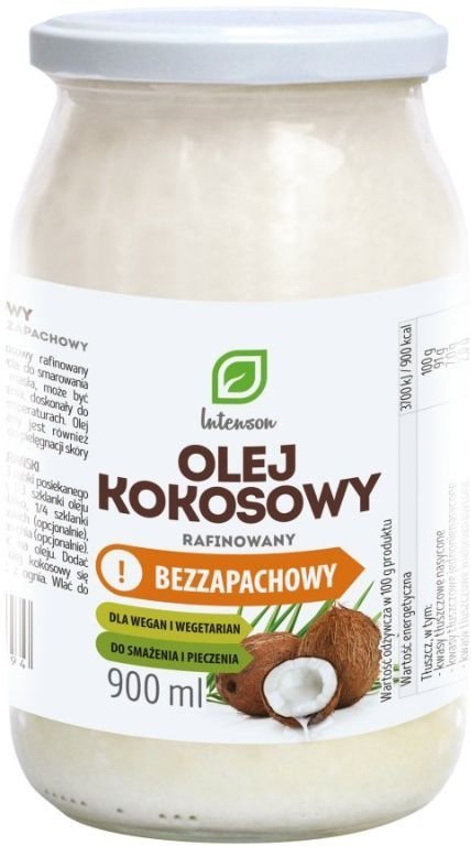 Olej Kokosowy Rafinowany, Bezzapachowy, Intenson