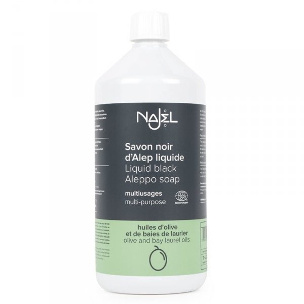 Uniwersalne Czarne Mydło Aleppo, Naturalny Detergent, Najel 1 litr