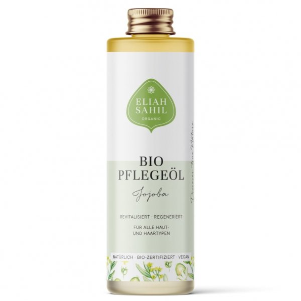Organiczny olejek Jojoba rewitalizujący, do skóry i włosów, Eliah Sahil, 100ml
