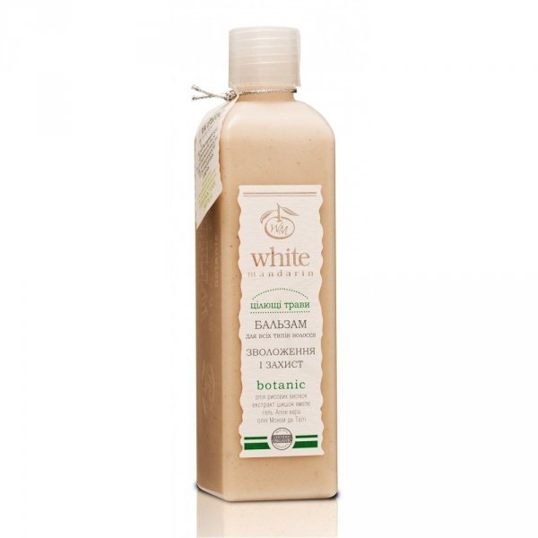 Organiczny Balsam do Włosów Nawilżająco-Ochronny Ziołowy, White Mandarin  250ml.