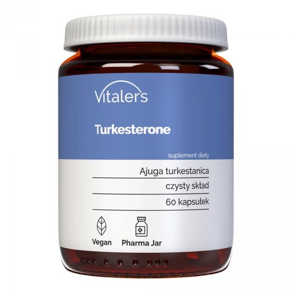 Turkesterone (Ajuga Turkestanica), Vitaler's, 60 kapsułek