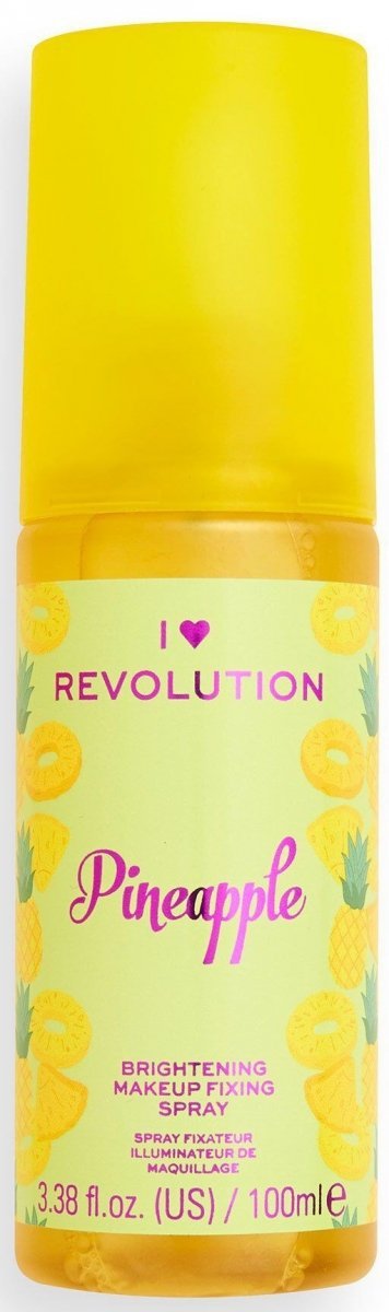 Spray Utrwalający Makijaż Pineapple, I Heart Revolution Brightening Makeup Fixing