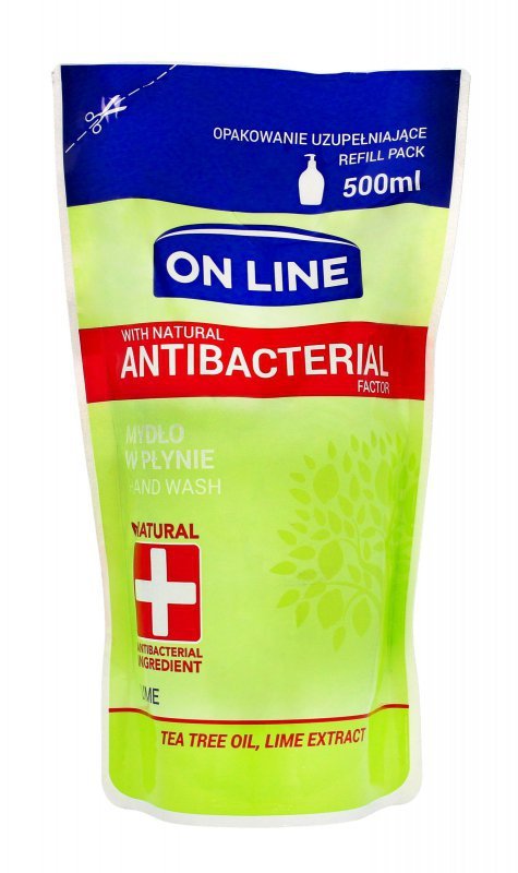 On Line Mydło w płynie Antybakteryjne Lime - uzupełnienie, 500ml