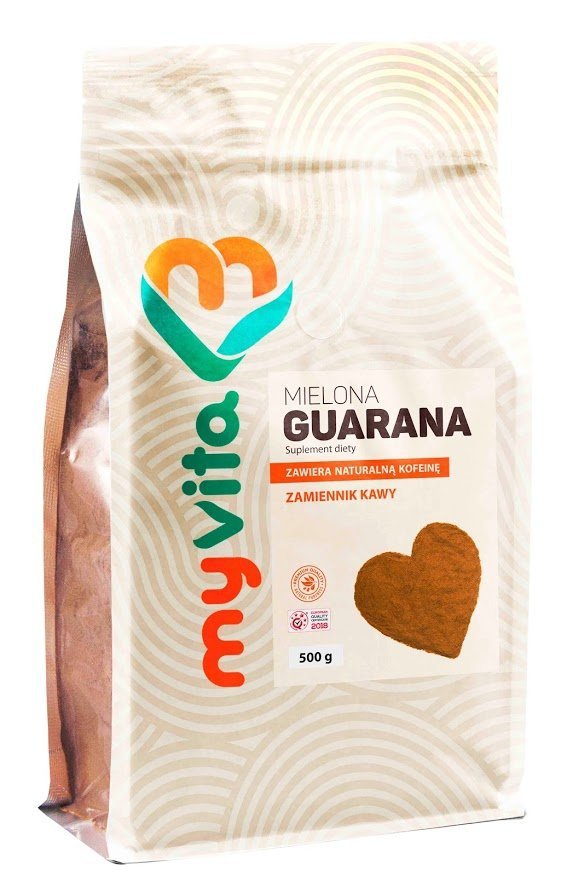 Guarana, Naturalna Kofeina, Zamiennik Kawy, Proszek MyVita