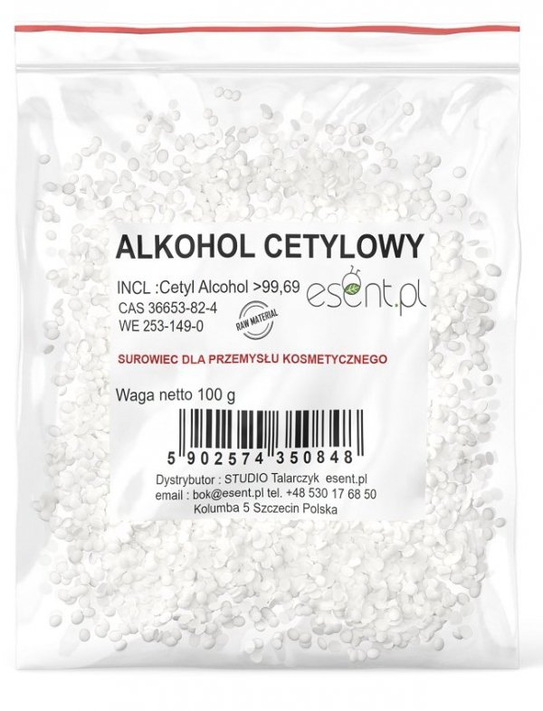 Alkohol Cetylowy |}99,95%, Esent, 100g