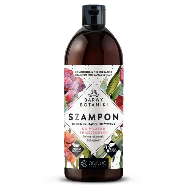 BARWA Barwy Botaniki Szampon regenerująco - odżywczy do włosów zniszczonych 480ml