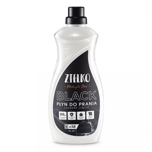Płyn do prania tkanin czarnych i ciemnych MIDNIGHT DEW, Zielko, 1,52l