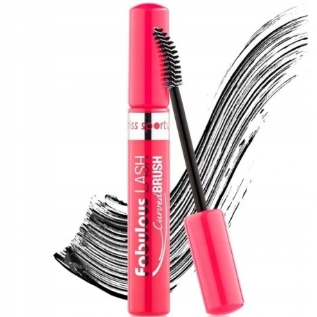 Miss Sporty Maskara do rzęs Fabulous Lash  Curved Brush podkręcająca czarna
