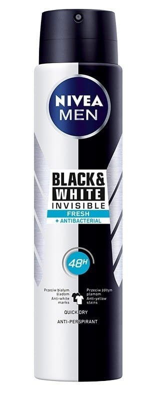 NIVEA MEN Antyperspirant w sprayu Black &amp; White Invisible Fresh 250 ml