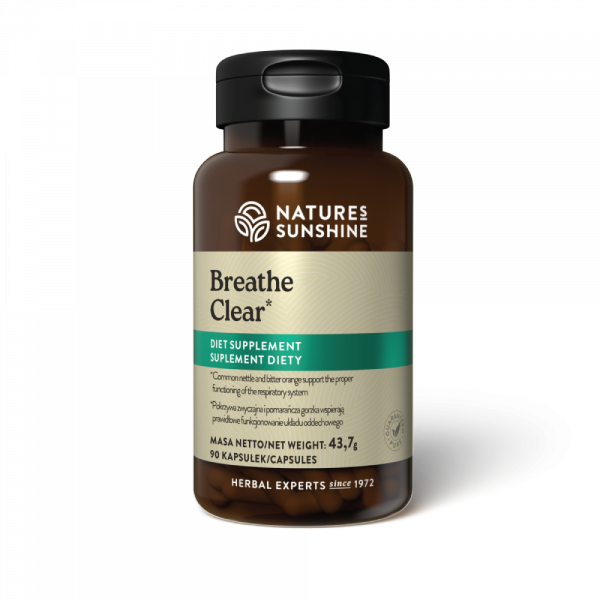 Breathe Clear (Oddychaj Czysto), Natures Sunshine, 90 kapsułek