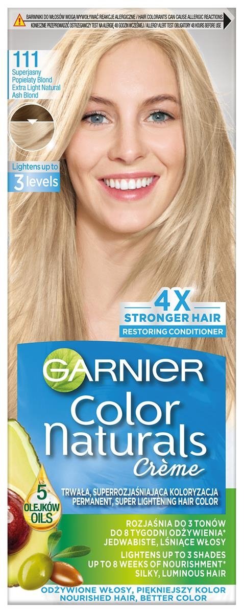 GARNIER Color Naturals Krem koloryzujący nr 111 - Superjasny Popielaty Blond  1op.