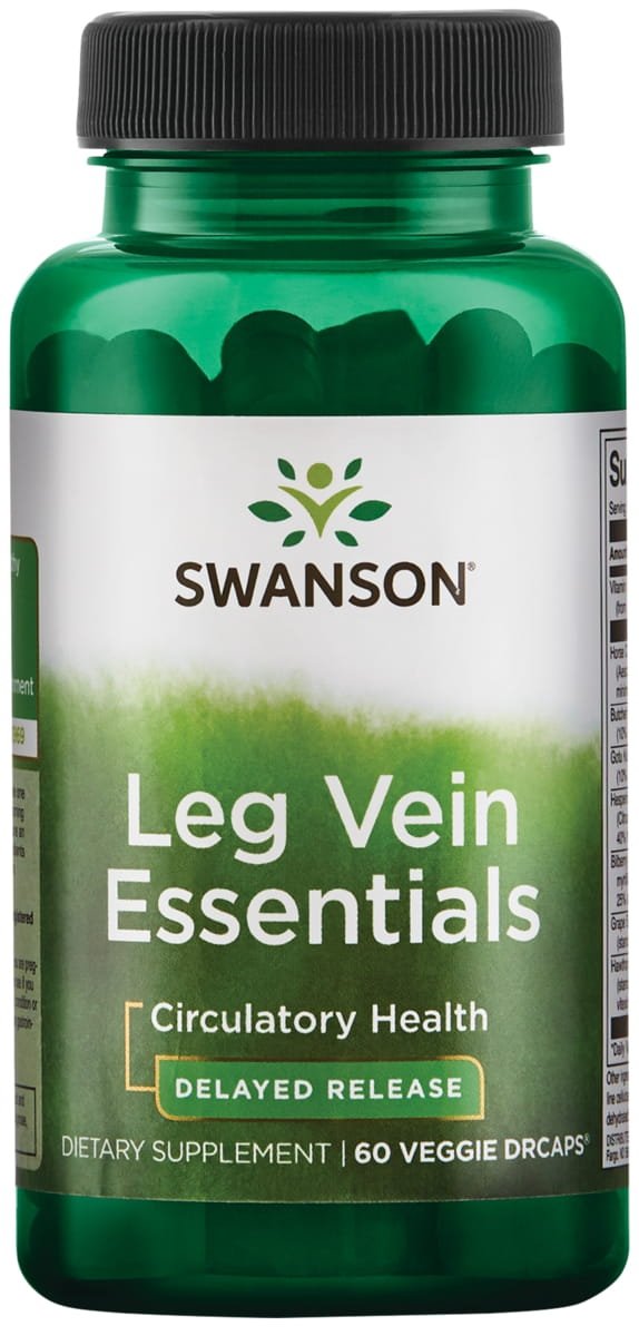 Leg Vein Formuła na Zdrowe Żyły, Swanson, 60 kapsułek