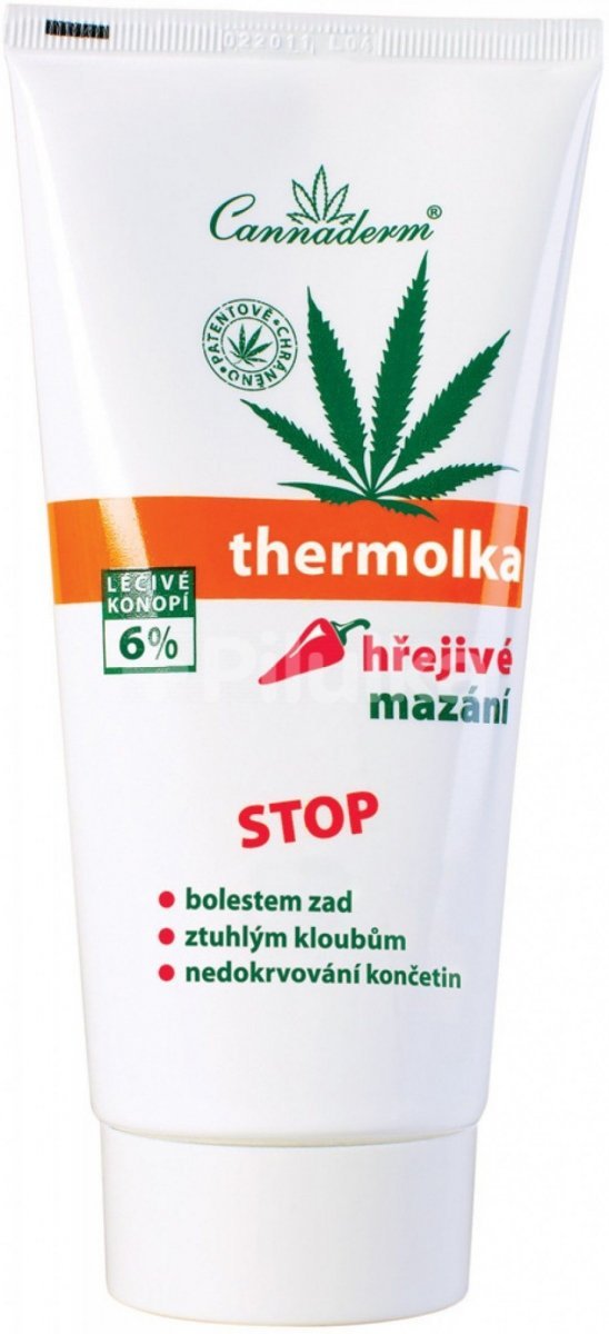 Конопляный согревающий гель от боли в мышцах и суставах, Thermolka, Cannaderm