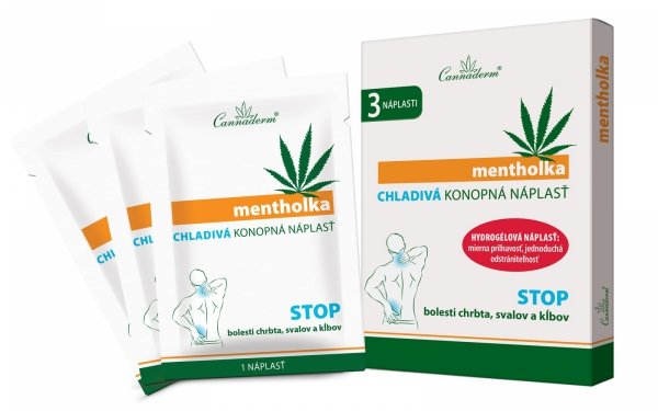 Plastry chłodzące Mentholka, Cannaderm, 3 szt.