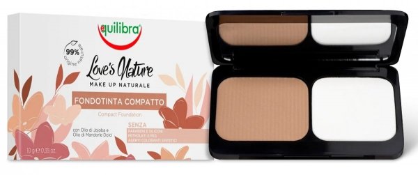 Компактная тональная основа, Beige Medio (средне-бежевый), Equilibra, 10г