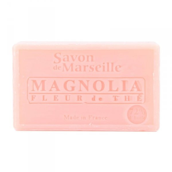 Mydło Marsylskie Prowansalskie MAGNOLIA I KWIAT HERBATY, 72%, Le Chatelard, 100g