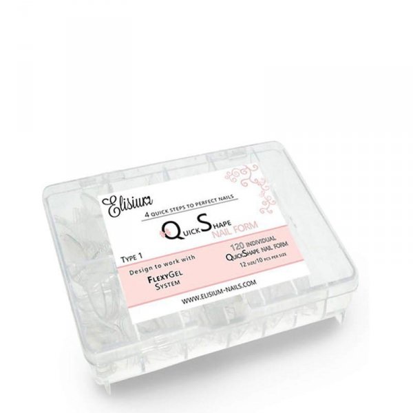 ELISIUM Quick Shape Nail Form Formy do akrylożelu Typ 1  1op.-120szt