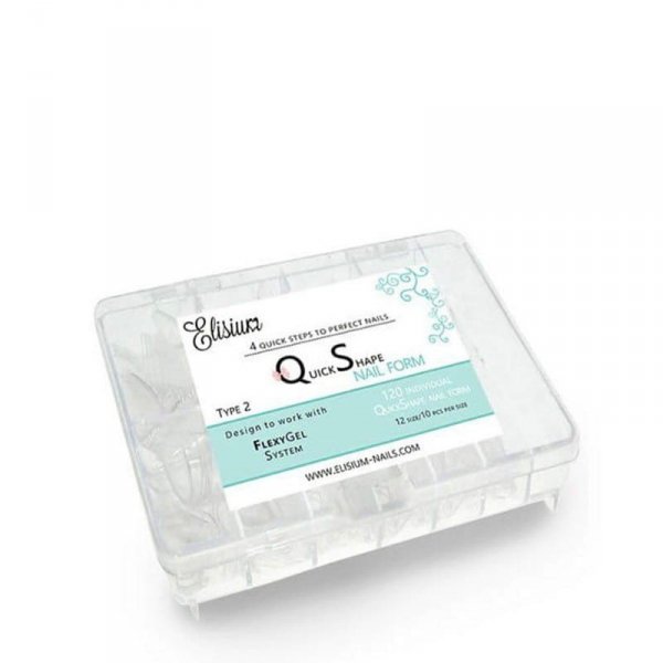 ELISIUM Quick Shape Nail Form Formy do akrylożelu Typ 2  1op.-120szt
