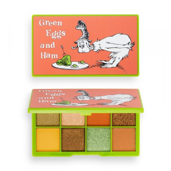 I HEART REVOLUTION X Dr.Seuss Paleta 8 cieni do powiek Green Eggs and Ham