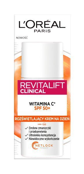 LOREAL Revitalift Clinical Witamina C* Rozświetlający Krem na dzień SPF50+  50 ml