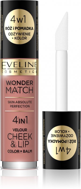EVELINE  Wonder Match Róż i Pomadka w płynie nr 01 4.5 ml