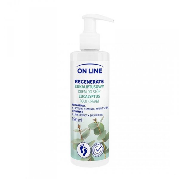 ON LINE Regenerate Krem do stóp eukaliptusowy 190 ml