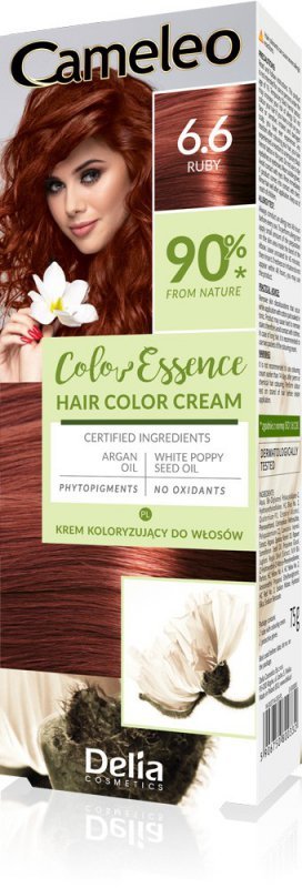 DELIA COSMETICS Cameleo Color Essence Krem koloryzujący nr 6.6 - ruby  1op.