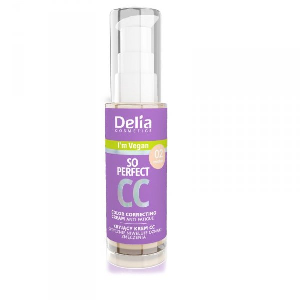DELIA COSMETICS So Perfect Kryjący Krem CC - 02 Medium 30ml