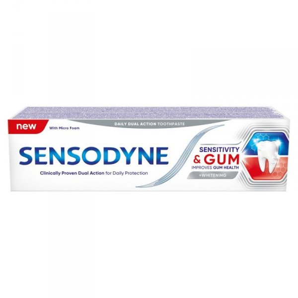 Sensodyne Nadwrażliwość &amp; Dziąsła Whitening pasta do zębów z fluorkiem 75ml