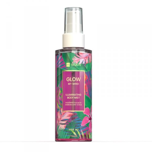 HISKIN Glow My Mind Rozświetlająca mgiełka do ciała Pink 100 ml