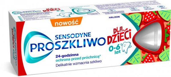 SENSODYNE Proszkliwo Pasat do zębów dla dzieci 0 - 6 lat 50 ml