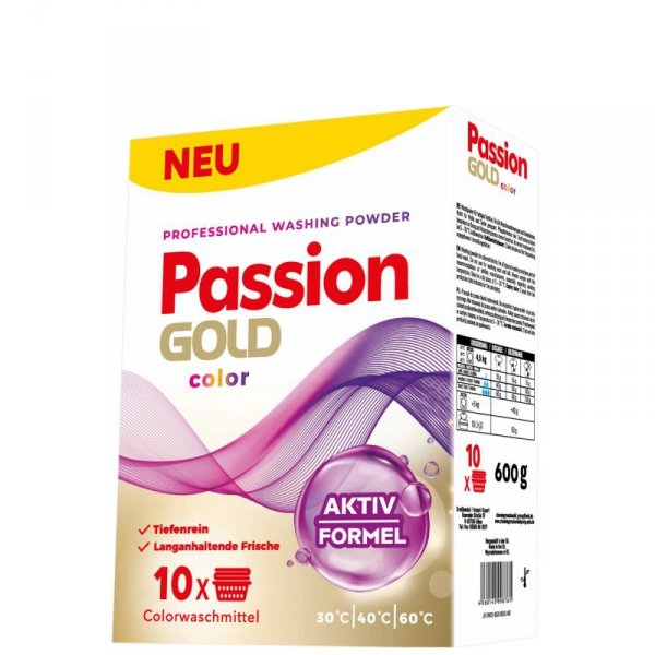 PASSION GOLD Proszek d/prania  600g Kolor 10 prań