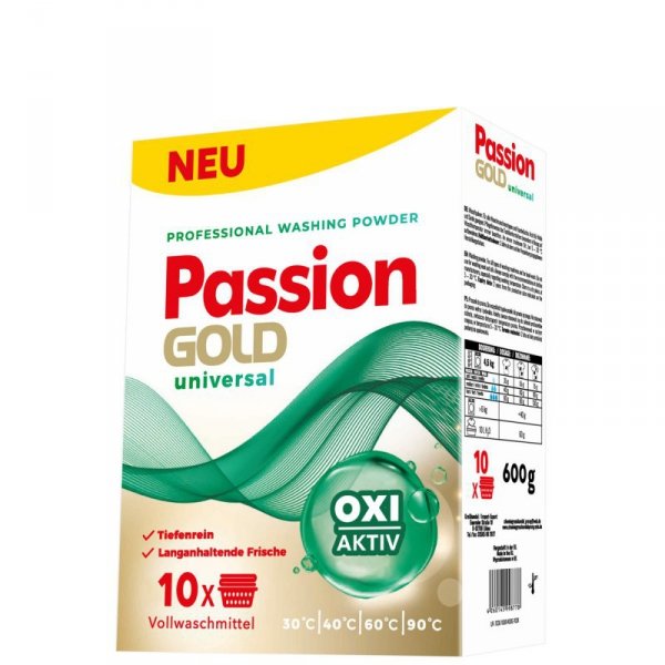 PASSION GOLD Proszek d/prania  600g Uniwer 10 prań