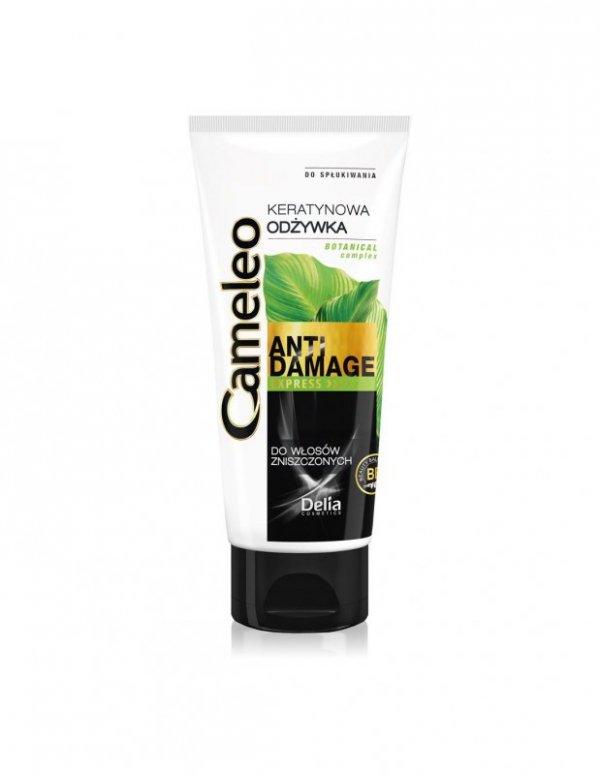 DELIA COSMETICS CAMELEO ANTI DAMAGE Ekspresowa odżywka keratynowa do włosów zniszczonych 200 ml