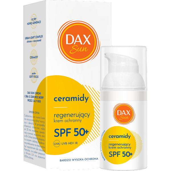 DAX Sun Regenerujący krem ochronny z ceramidami SPF 50+ 30 ml